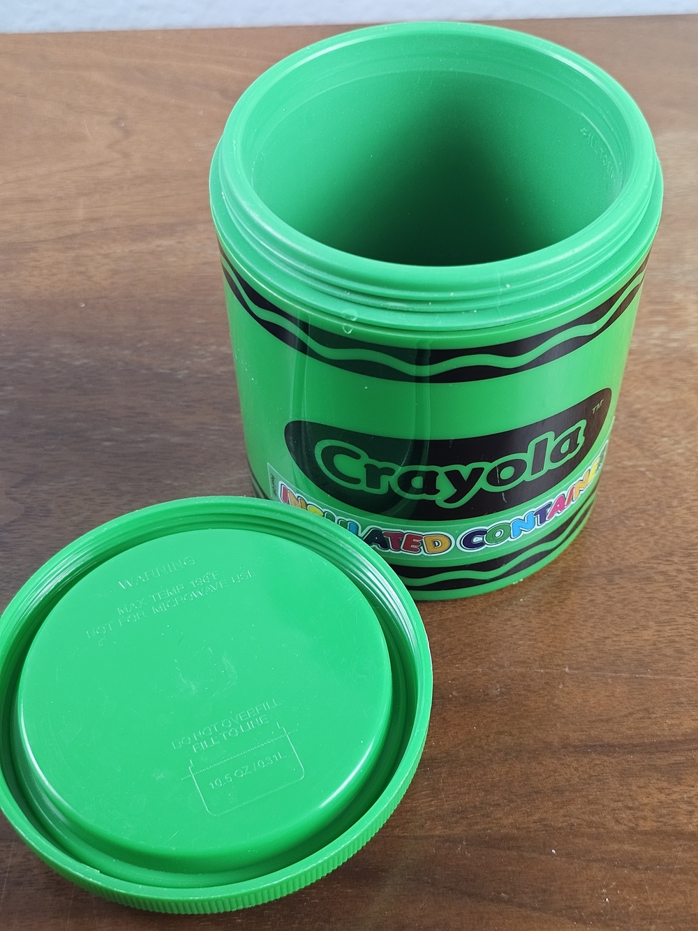 Crayola Thermos Storage Containers Set of 3 Red Green Blue with Screw on Lid - Picture 5 of 14